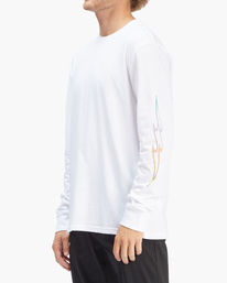 1 D Bah Wave Washed Long Sleeve T-Shirt White ABYZT00913 Billabong