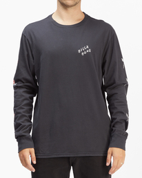 0 Peace Wave Washed Long Sleeve T-Shirt Black ABYZT00917 Billabong