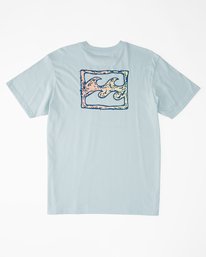 6 Crayon Wave Short Sleeve T-Shirt Blue ABYZT01061 Billabong