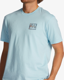 4 Crayon Wave Short Sleeve T-Shirt Blue ABYZT01061 Billabong