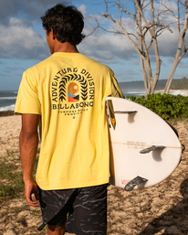0 A/Div Ingress Organic Short Sleeve T-Shirt Yellow ABYZT01141 Billabong