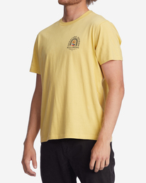 3 A/Div Ingress Organic Short Sleeve T-Shirt Yellow ABYZT01141 Billabong