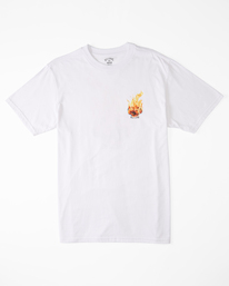 4 Kamea Burn Short Sleeve T-Shirt White ABYZT01251 Billabong