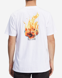 2 Kamea Burn Short Sleeve T-Shirt White ABYZT01251 Billabong
