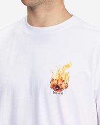 3 Kamea Burn Short Sleeve T-Shirt White ABYZT01251 Billabong