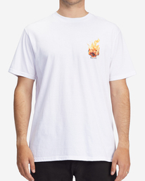0 Kamea Burn Short Sleeve T-Shirt White ABYZT01251 Billabong