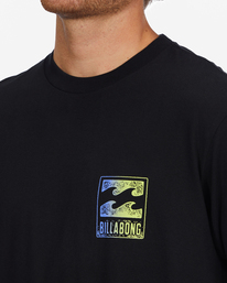4 Crayon Wave Short Sleeve T-Shirt Black ABYZT01276 Billabong