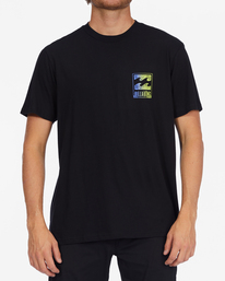 0 Crayon Wave Short Sleeve T-Shirt Black ABYZT01276 Billabong