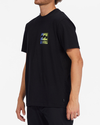 1 Crayon Wave Short Sleeve T-Shirt Black ABYZT01276 Billabong