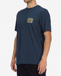 2 Crayon Wave Short Sleeve T-Shirt Blue ABYZT01276 Billabong