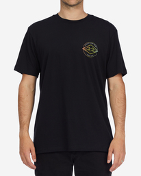 billabong, Rotor Diamond Short Sleeve T-Shirt, BLACK (blk) ROTOR DIAMOND SS ABYZT01280