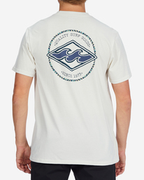 3 Rotor Diamond Short Sleeve T-Shirt White ABYZT01280 Billabong