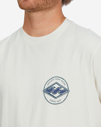 4 Rotor Diamond Short Sleeve T-Shirt White ABYZT01280 Billabong