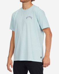 3 Arch Wave Washed Short Sleeve T-Shirt Blue ABYZT01291 Billabong