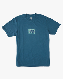 4 Chest Wave Washed Short Sleeve T-Shirt Blue ABYZT01292 Billabong