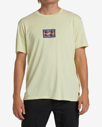 0 Chest Wave Washed Short Sleeve T-Shirt Green ABYZT01292 Billabong