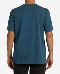 3 Chest Wave Washed Short Sleeve T-Shirt Blue ABYZT01292 Billabong