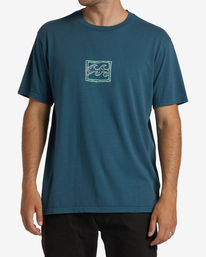 0 Chest Wave Washed Short Sleeve T-Shirt Blue ABYZT01292 Billabong