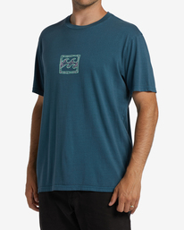 1 Chest Wave Washed Short Sleeve T-Shirt Blue ABYZT01292 Billabong
