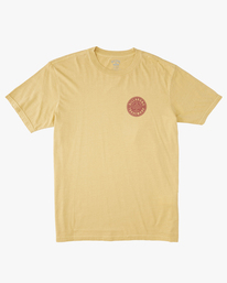 4 Trademark Wave Washed Short Sleeve T-Shirt Yellow ABYZT01294 Billabong