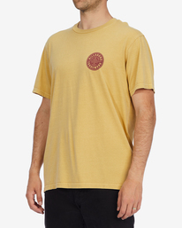 1 Trademark Wave Washed Short Sleeve T-Shirt Yellow ABYZT01294 Billabong