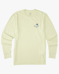billabong, Lounge Wave Washed T-Shirt à Manches Longues, LIGHT GREEN (gcq0) LOUNGE LS WW ABYZT01312