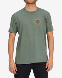 0 A/Div Rockies Organic Short Sleeve T-Shirt Green ABYZT01318 Billabong