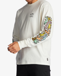 4 Keith Haring Jam - Long Sleeve T-Shirt for Men White ABYZT01487 Billabong