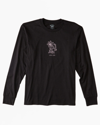 5 Keith Haring Flower Dance Long Sleeve T-Shirt Black ABYZT01488 Billabong