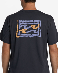 3 Crayon Wave Short Sleeve T-Shirt Black ABYZT01568 Billabong