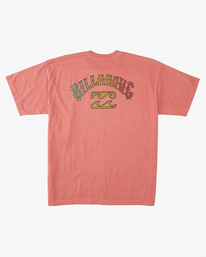 3 Arch Wave Washed Short Sleeve T-Shirt Orange ABYZT01593 Billabong