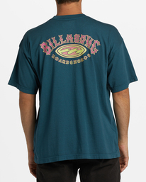 billabong, Arch Wave Washed Short Sleeve T-Shirt, SLATE MARINE (bqh0) ARCH SS WW ABYZT01593