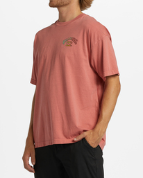 1 Arch Wave Washed Short Sleeve T-Shirt Orange ABYZT01593 Billabong