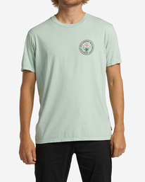 0 Trademark Wave Washed Short Sleeve T-Shirt Green ABYZT01597 Billabong