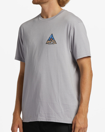 3 A/Div Shine Short Sleeve T-Shirt Grey ABYZT01619 Billabong