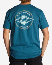 2 Rotor Diamond T-Shirt Blue ABYZT01695 Billabong