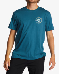 billabong, Rotor Diamond T-Shirt, BLUE LAGOON (bll) Rotor Diamond - T-Shirt for Men ABYZT01695