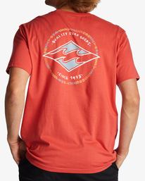 2 Rotor Diamond T-Shirt Red ABYZT01695 Billabong