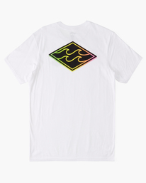 4 Crayon Wave T-Shirt White ABYZT01697 Billabong