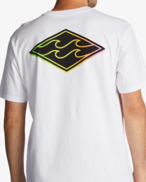 3 Crayon Wave T-Shirt White ABYZT01697 Billabong