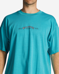 3 Throw Back OG Short Sleeve Wave Washed T-Shirt Blue ABYZT01713 Billabong