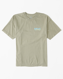 6 Collision OG Short Sleeve Wave Washed T-Shirt Green ABYZT01714 Billabong
