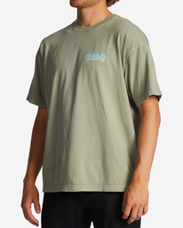 1 Collision OG Short Sleeve Wave Washed T-Shirt Green ABYZT01714 Billabong