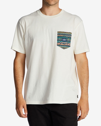 billabong, Team Pocket T-Shirt, OFF WHITE (ofw) TEAM POCKET ABYZT01715