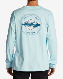 billabong, Rotor Diamond Long Sleeve T-Shirt, COASTAL (ctl) ROTOR DIAMOND LS ABYZT01717