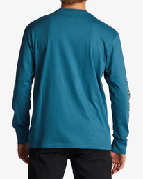 billabong, Throw Back Long Sleeve T-Shirt, BLUE LAGOON (bll) Throw Back - Long Sleeve T-Shirt for Men ABYZT01720