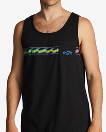 4 Spinner - Camiseta sin mangas para Hombre Negro ABYZT01722 Billabong