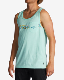 3 Spinner - Camiseta sin mangas para Hombre Verde ABYZT01722 Billabong