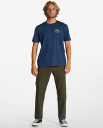 3 Sun Up - Organic T-Shirt for Men Blue ABYZT01728 Billabong