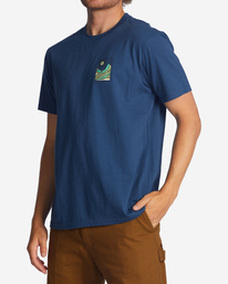 3 Sands - Maglietta in materiale biologico da Uomo Blue ABYZT01729 Billabong